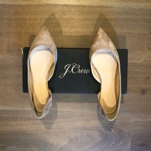 J. Crew Audrey flats in suede